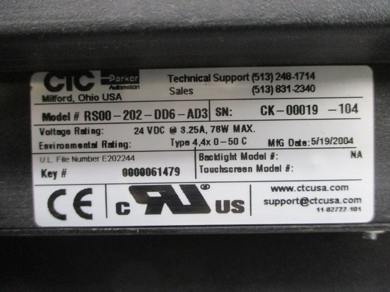 CTC RS00-202-DD6-AD3 24VDC 3.25A NSNP