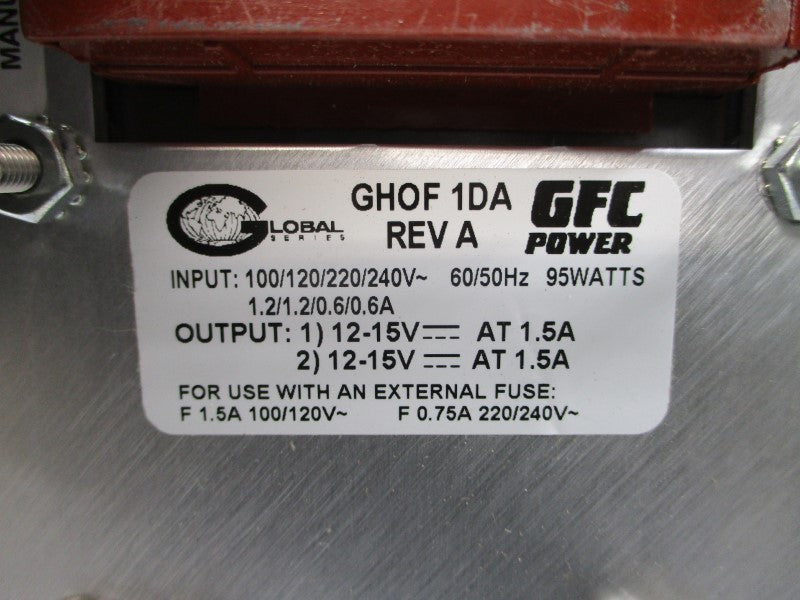 GFC POWER GHOF1DA 100/240V 1.2/0.6A NSMP