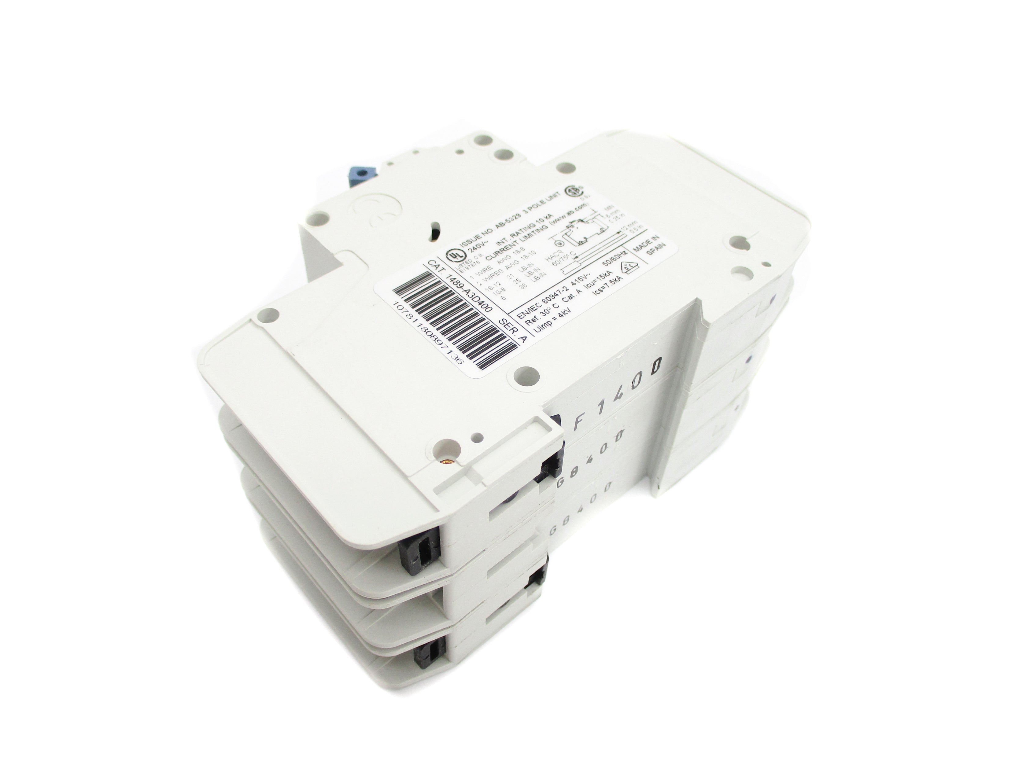 ALLEN BRADLEY 1489-A3D400 SER. A 240V 40A NSMP