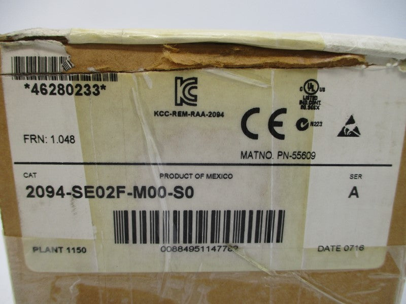 ALLEN BRADLEY 2094-SE02F-M00-S0 SER. A F/W 1.048 2.5-24VDC 1.36A NSMP