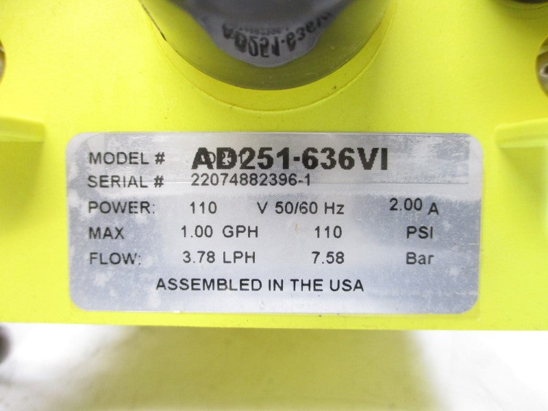 LMI MILTON ROY AD251-636VI 110V 2.00A 110PSI NSMP