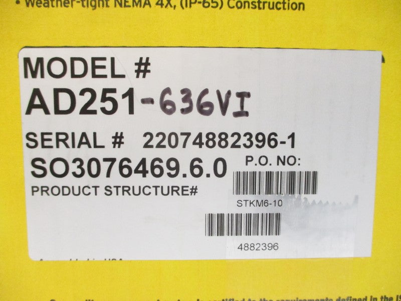 LMI MILTON ROY AD251-636VI 110V 2.00A 110PSI NSMP