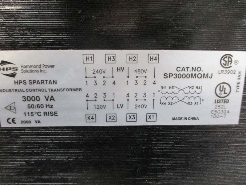 HPS SP3000MQMJ 240/480V NSNP