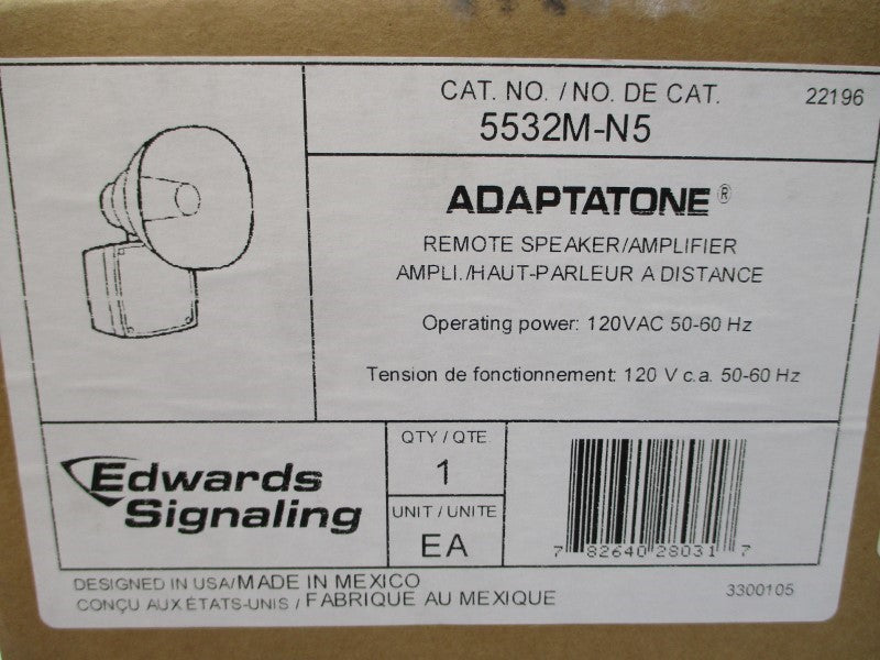 EDWARDS SIGNALING 5532M-N5 120VAC NSFS