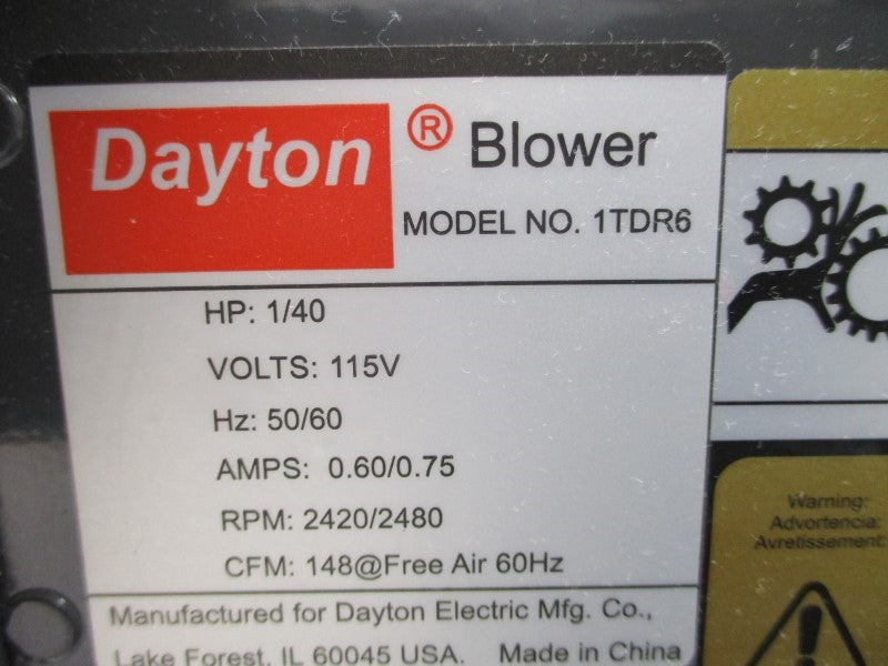 DAYTON 1TDR6 115V 0.60/0.75A NSMP