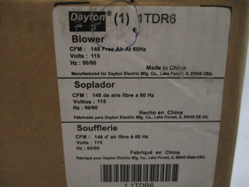 DAYTON 1TDR6 115V 0.60/0.75A NSMP