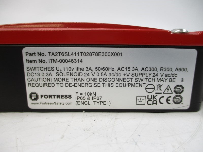 FORTRESS TA2T6SL411T02878E300X001 ITM-00046314 24VAC/DC 3A NSMP