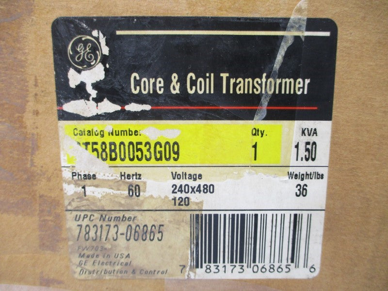 GENERAL ELECTRIC 9T58B0053G09 480V NSMP