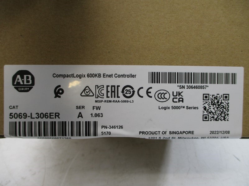 ALLEN BRADLEY 5069-L306ER SER. A F/W 1.063 DATE: 2022 NSFS