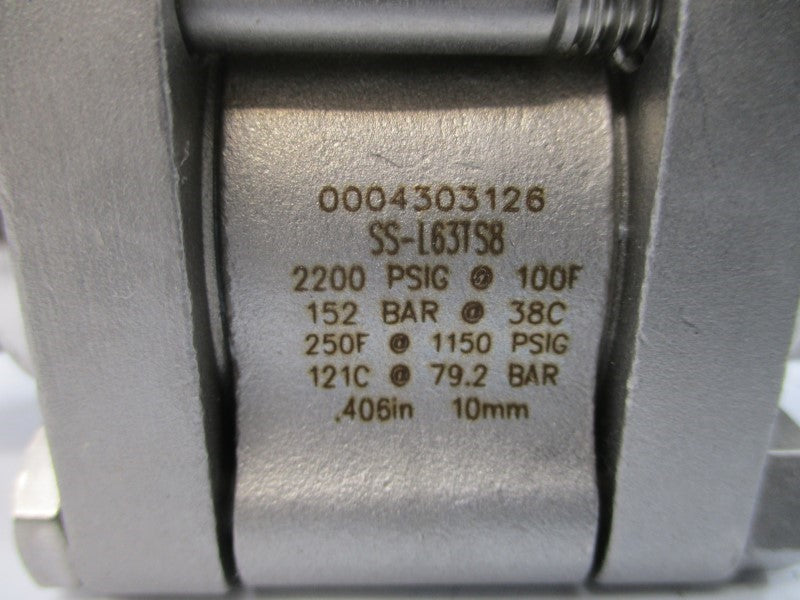 SWAGELOK SS-L63TS8 2200PSI NSMP