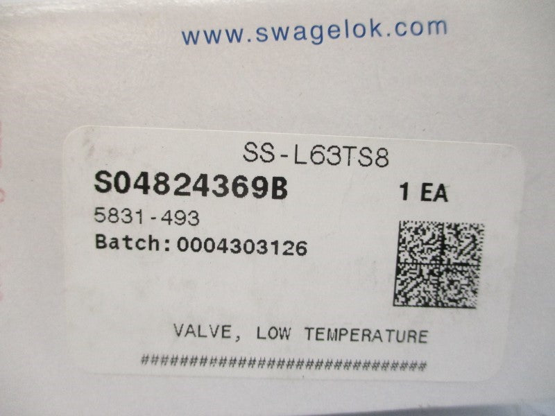 SWAGELOK SS-L63TS8 2200PSI NSMP