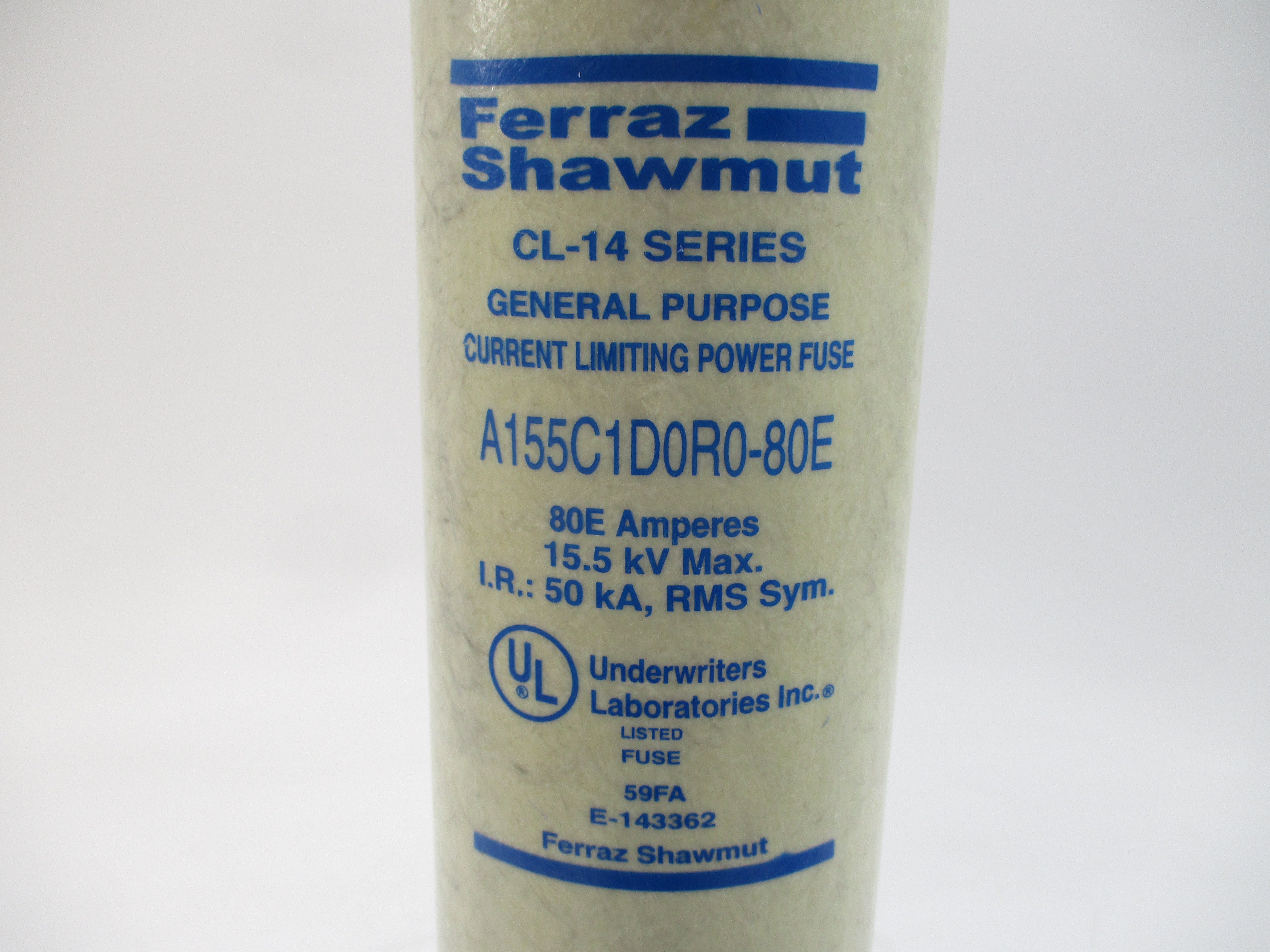 GOULD SHAWMUT A155C1D0R0-80E SER. CL-14 80EA 15.5KV NSMP