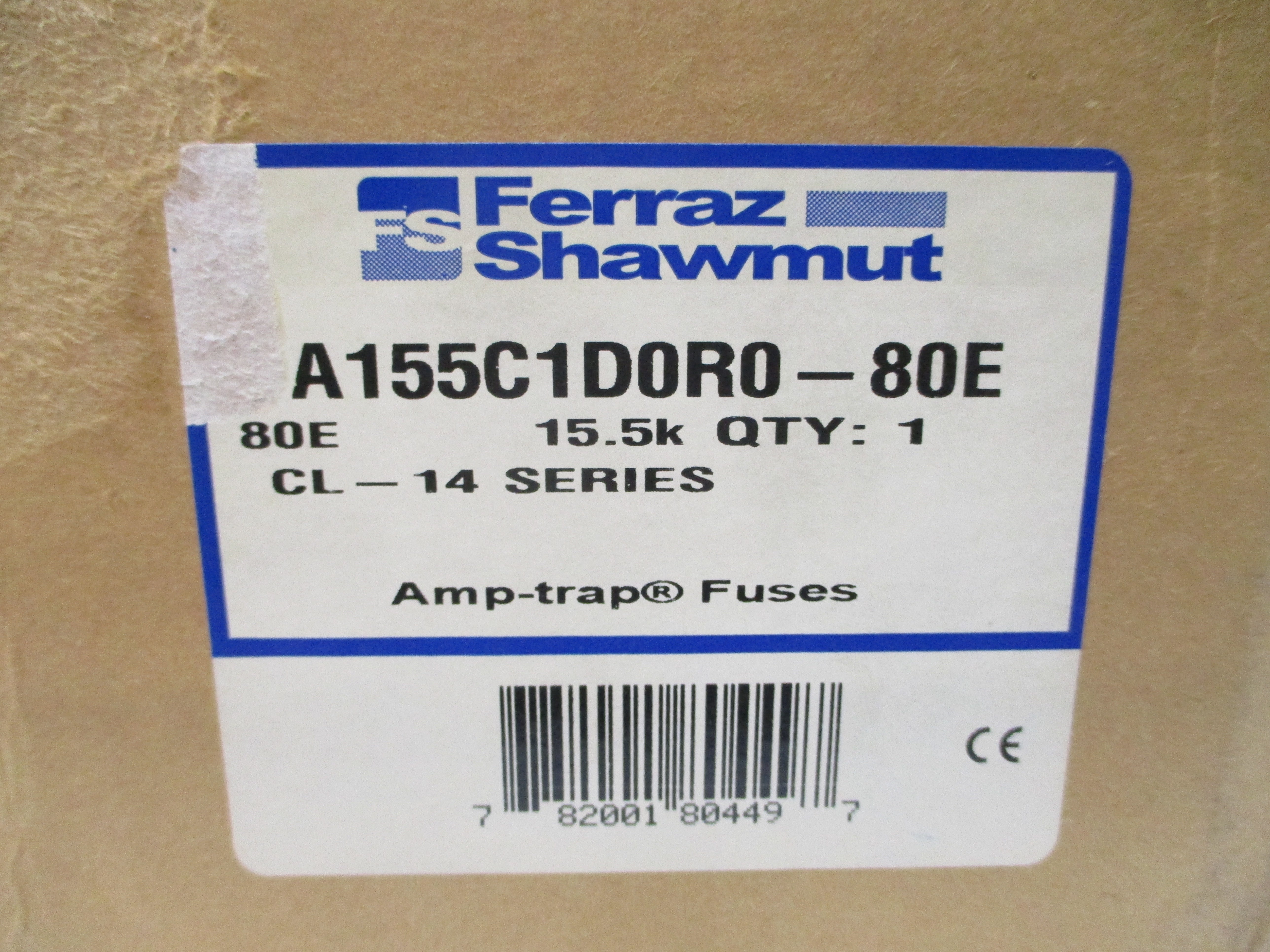 GOULD SHAWMUT A155C1D0R0-80E SER. CL-14 80EA 15.5KV NSMP