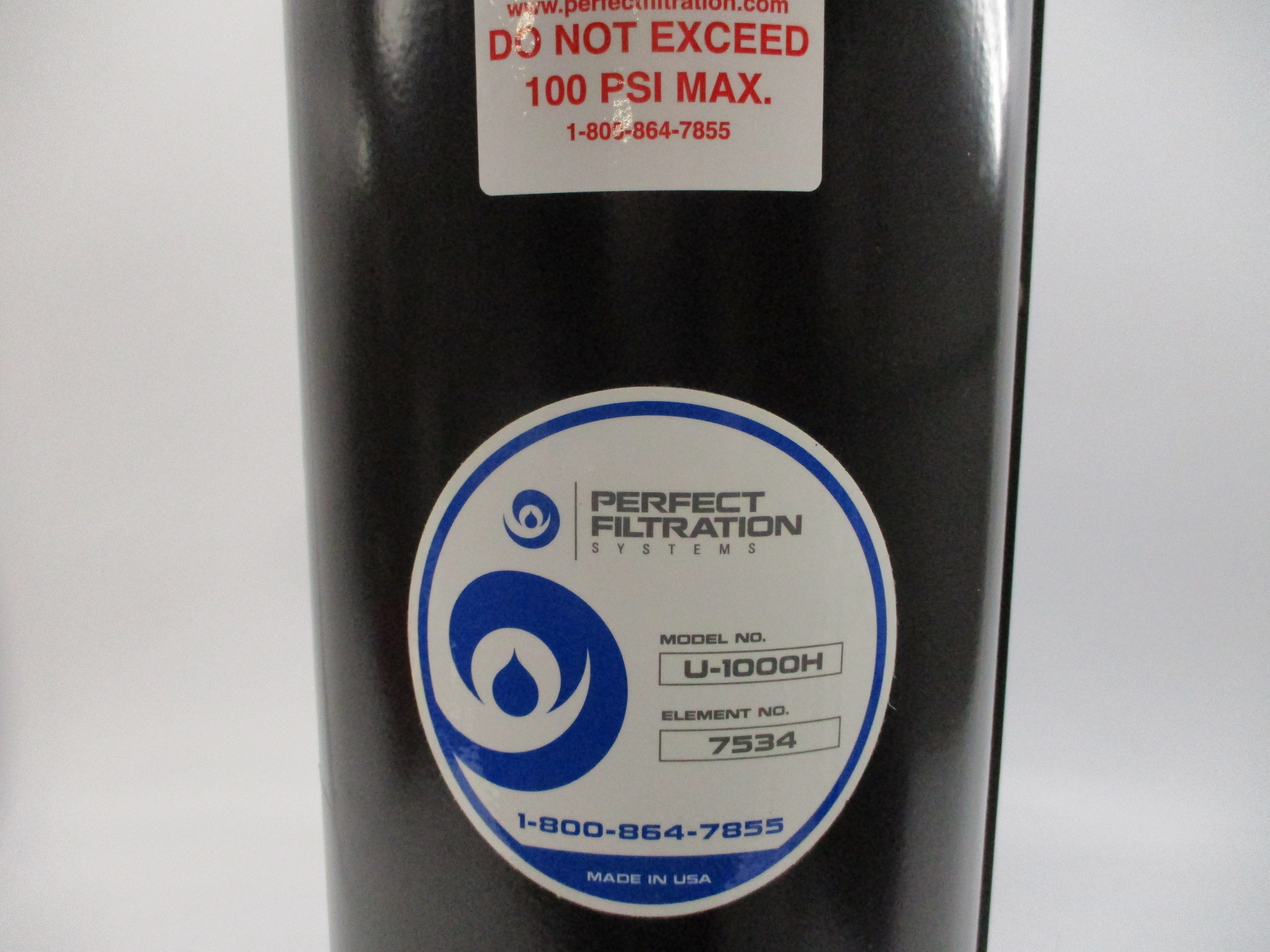 PERFECT FILTRATION SYSTEMS U-1000H 100PSI NSNP