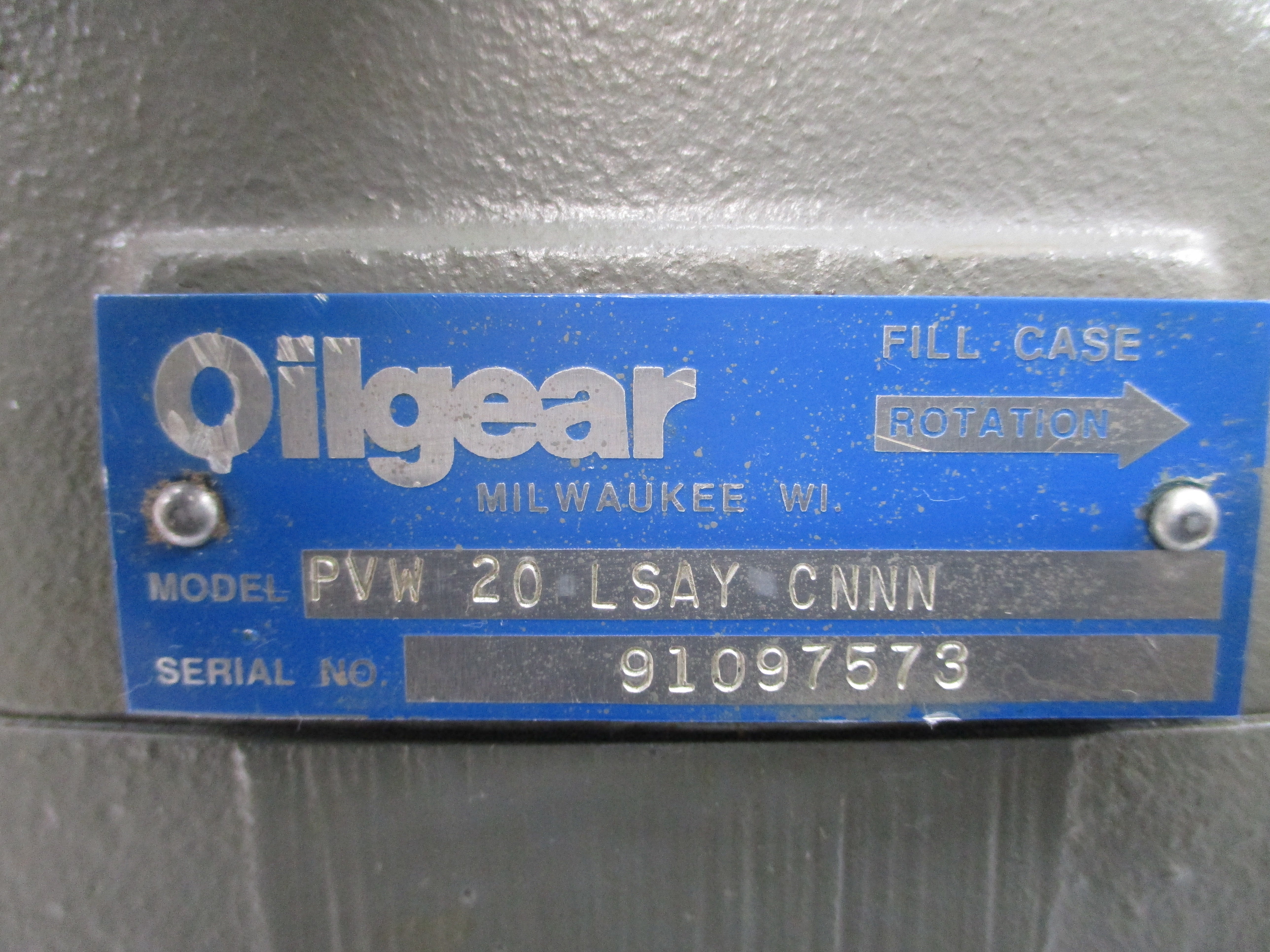 OILGEAR PVW20LSAYCNNN NSNP
