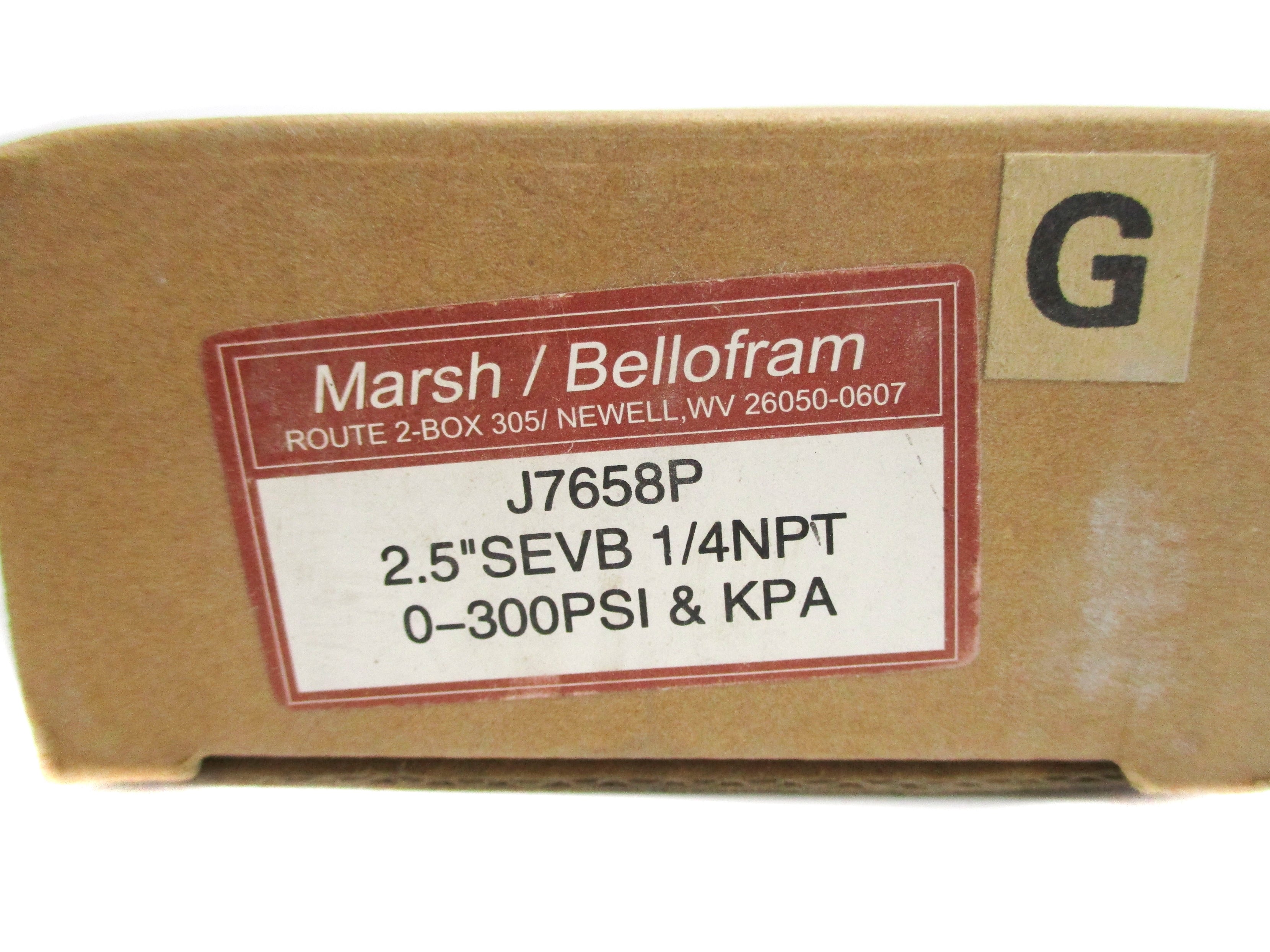 MARSH BELLOFRAM J7658P 0-300PSI NSMP