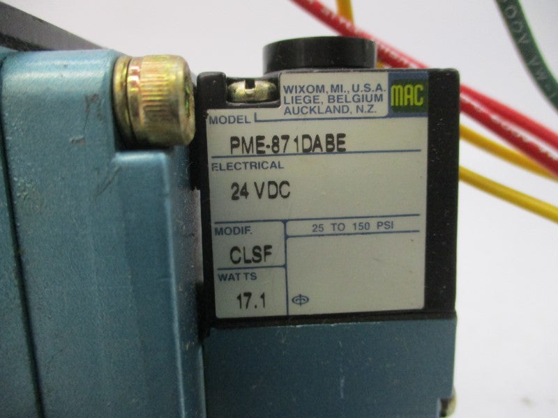MAC 6521B-313-PM-871DA 24VDC 25-150PSI NSNP