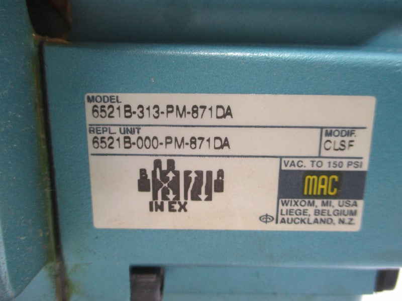 MAC 6521B-313-PM-871DA 24VDC 25-150PSI NSNP