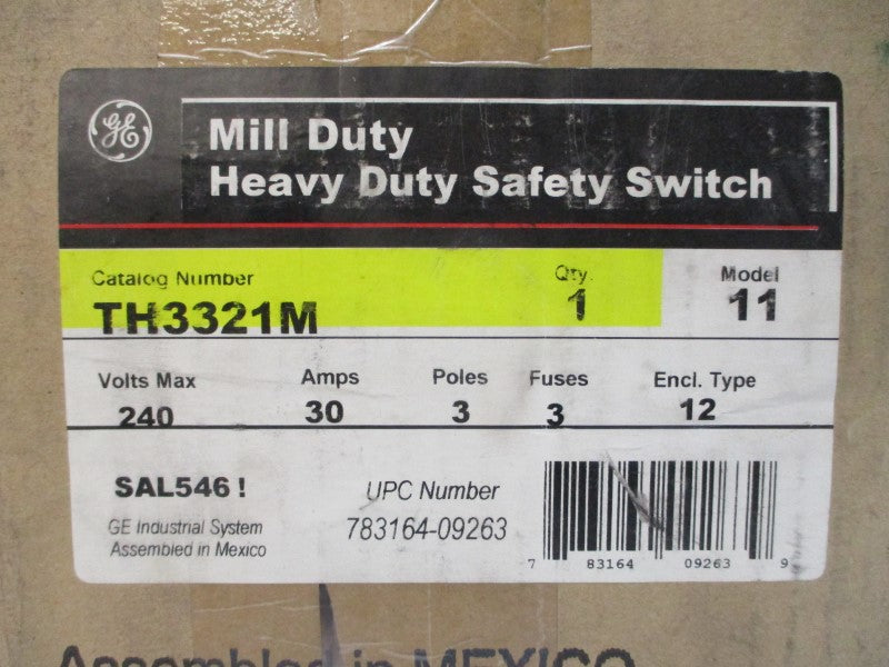 GENERAL ELECTRIC TH3321M 240VAC 30A NSMP