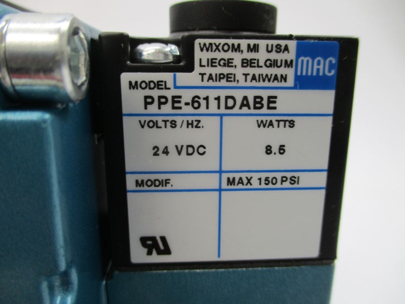 MAC 6521B-313-PP-611DA 24VDC 150PSI NSMP