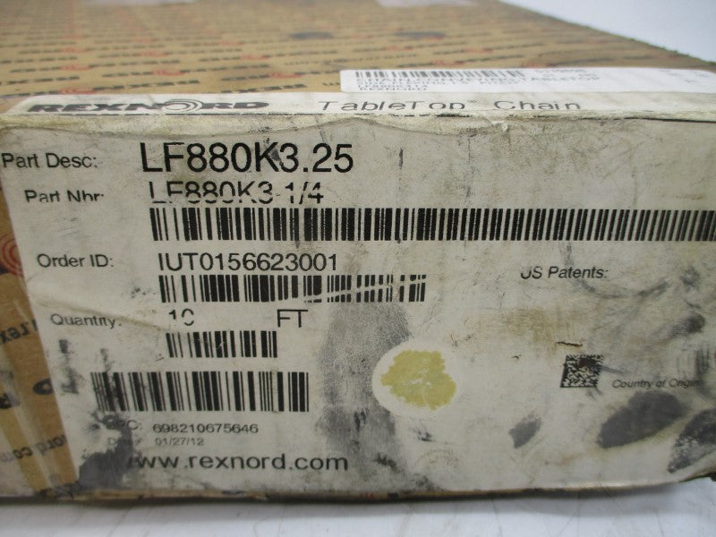 REXNORD LF880K3-1/4 LF880K3.25 10'  NSMP