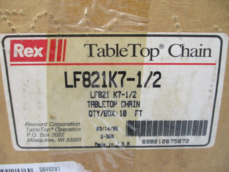 REXNORD LF821K7-1/2 10' NSMP