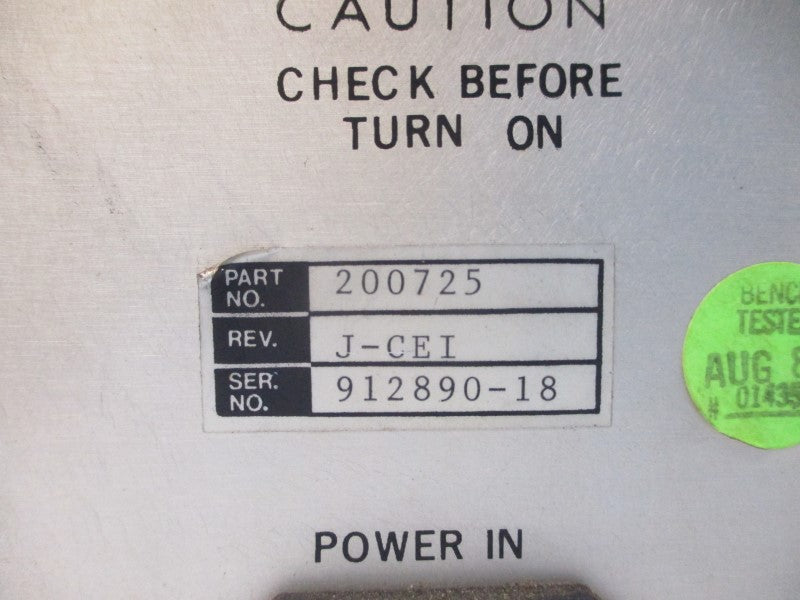 CONTROL LASER R.F.DRIVER 200725 250V 5A UNMP