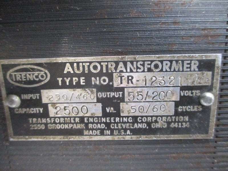 TRENCO TR-12321 230/460V (AS PICTURED) NSNP