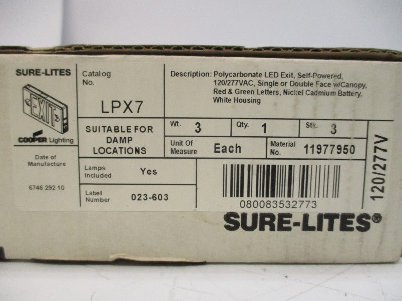 COOPER LIGHTING LPX7 120/277VAC NSMP