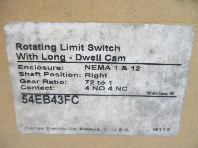 FURNAS 54EB43FC SER. B 600VAC (AS PICTURED) NSMP