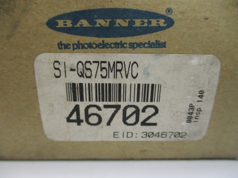BANNER ENGINEERING SI-QS75MRVC 46702 500VAC 10A NSMP