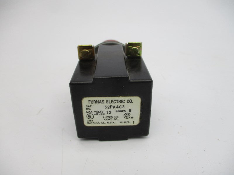 FURNAS ELECTRIC 52PA4C3 SER. B 12VAC/DC NSNP