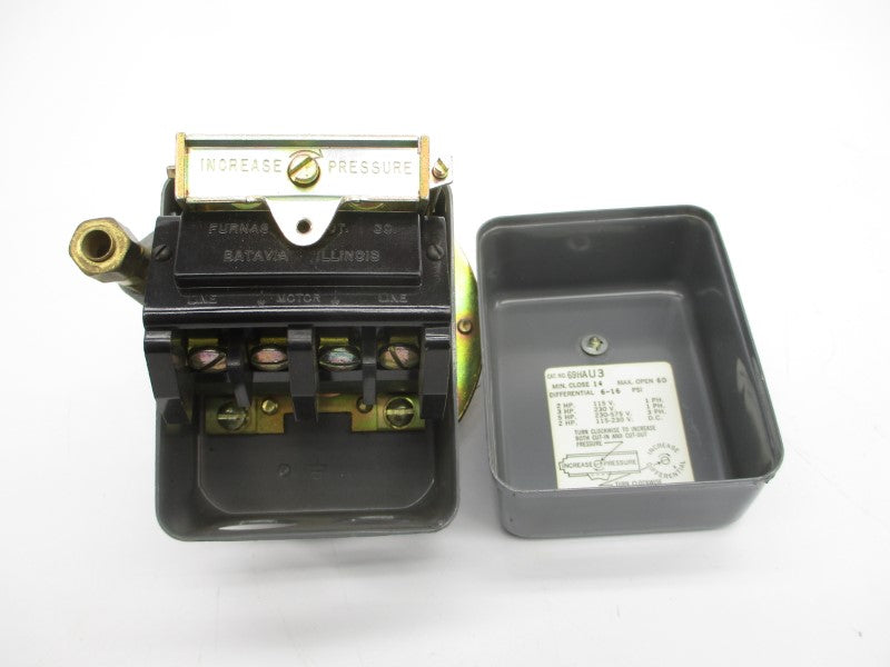 FURNAS ELECTRIC 69HAU3 115-230VDC 6-16PSI NSNP