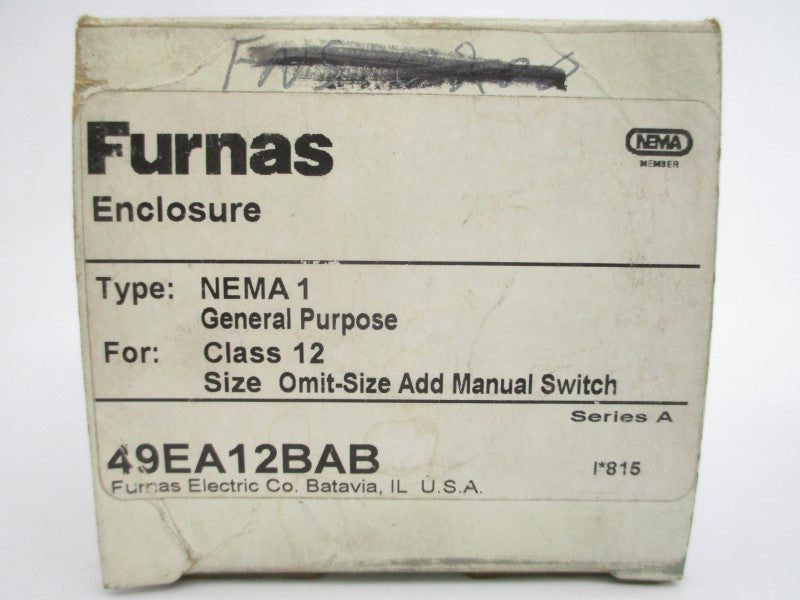 FURNAS ELECTRIC 49EA12BAB SER. A NSMP