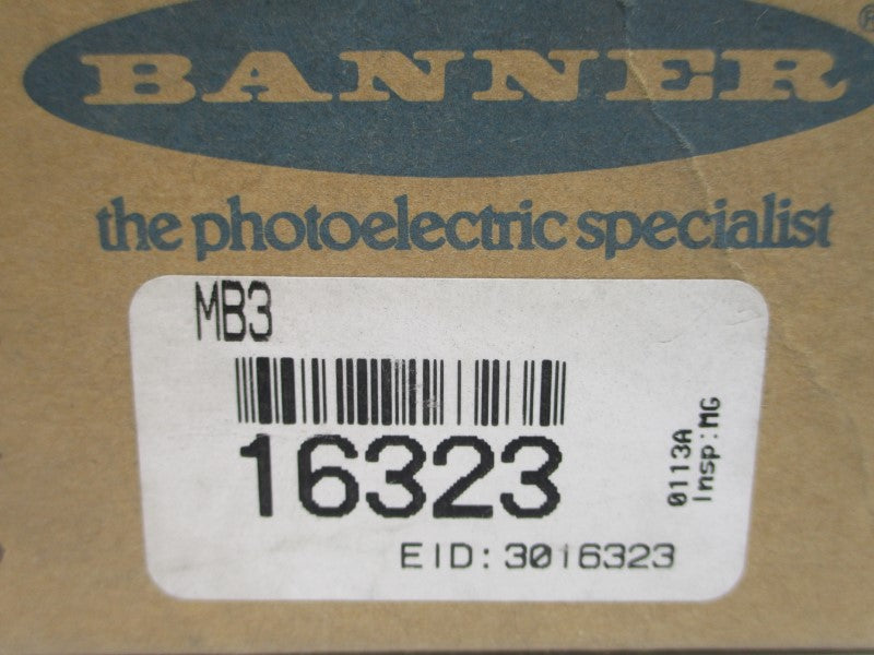 BANNER ENGINEERING MB3 16323 9-16VAC .250A NSMP