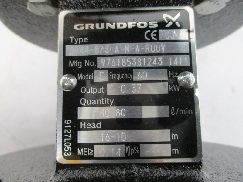 GRUNDFOS SPK4-8/3 A-M-A-RUUV 97618538 400V 0.87A NSMP