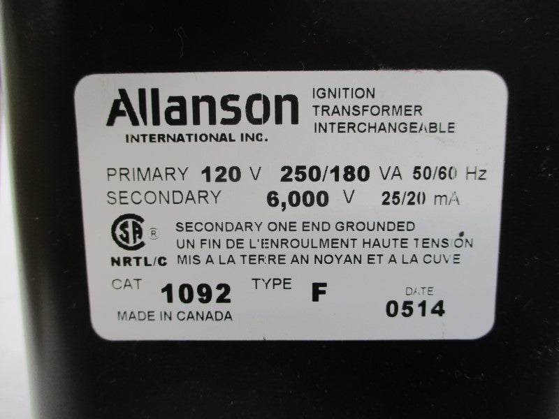 ALLANSON 1092 TYPE F 120V NSMP