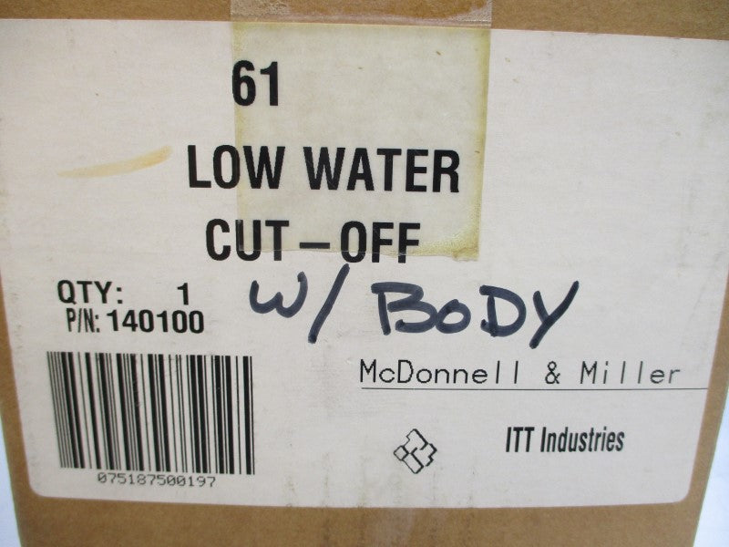 ITT MCDONNELL & MILLER 61 140100 120-240VAC 7.4A 3" NSMP