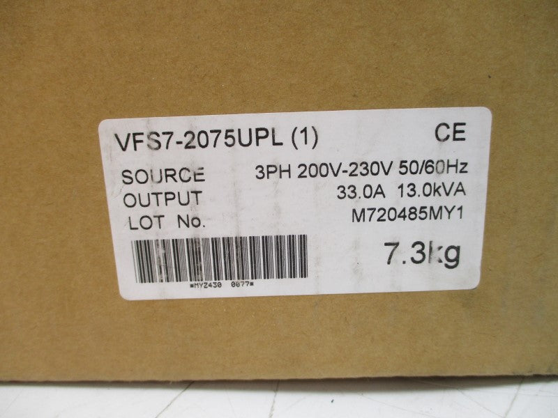 TOSHIBA VFS7-2075UPL 200-230V 33.0A NSMP