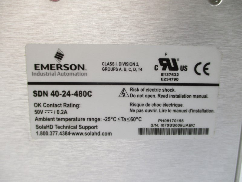 SOLA SDN40-24-480C 380-480V 1.6A NSMP