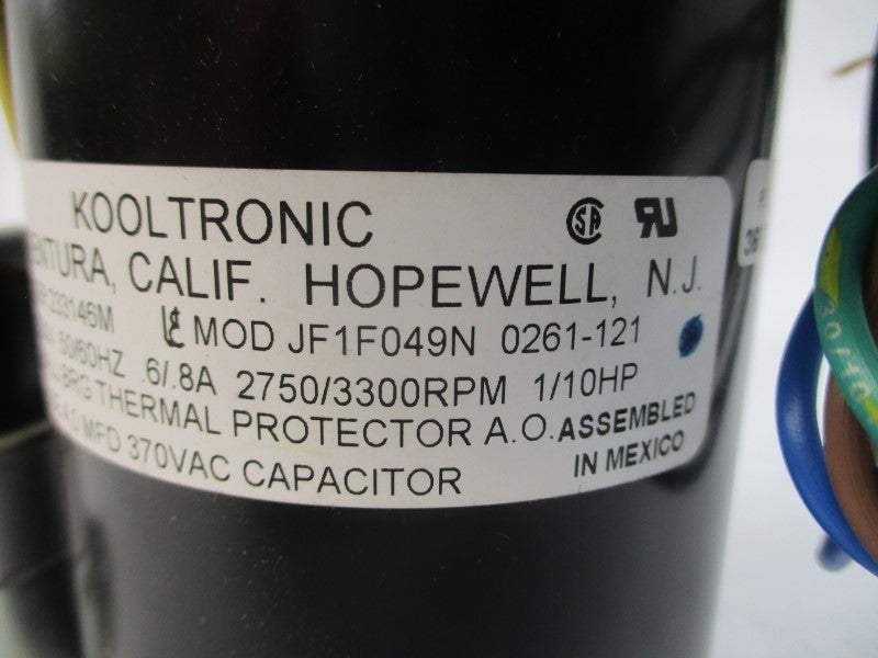 KOOLTRONIC K2BB36 230V .6/.8A NSNP