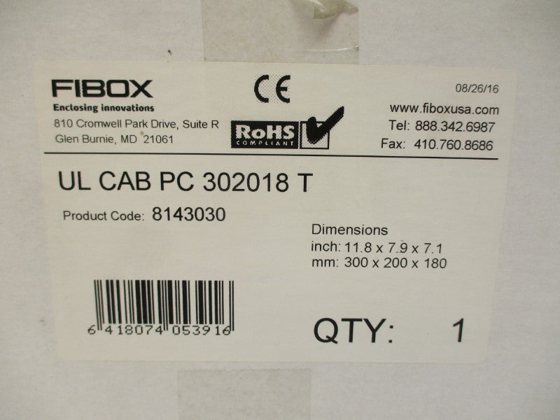 FIBOX ULCABPC302018T 8143030 NSMP