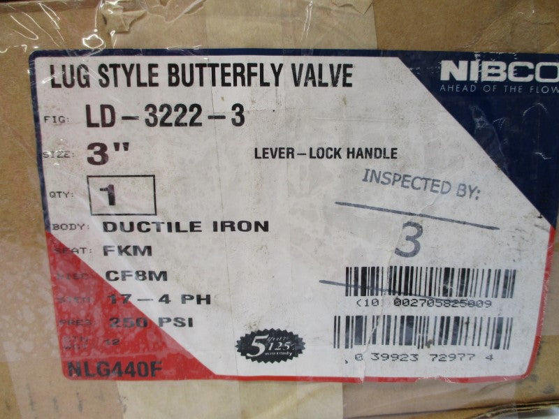 NIBCO LD-3222-3 250PSI 3" NSMP