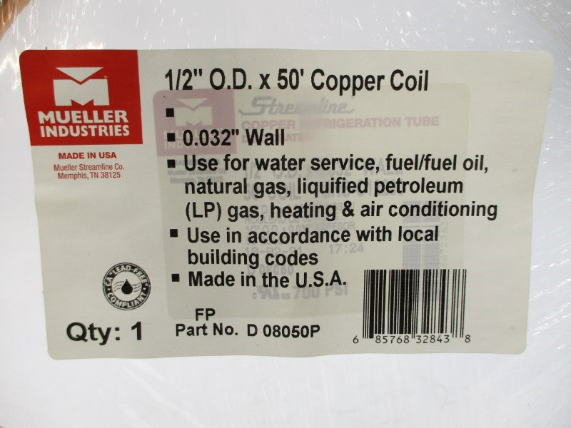 MUELLER INDUSTRIES D08050P 700PSI 50' NSMP