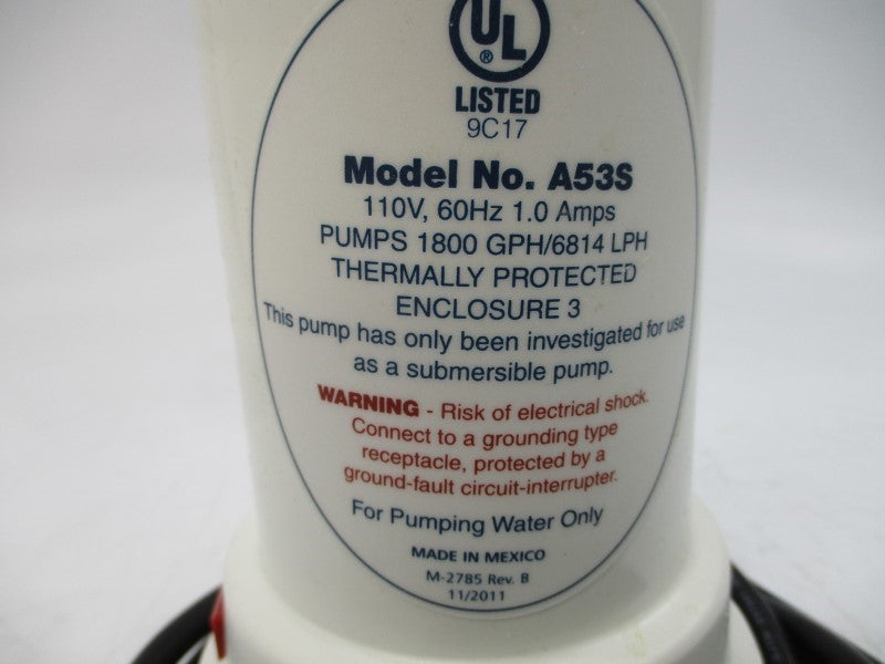 RULE A53S 1800 110V 1.0A NSMP