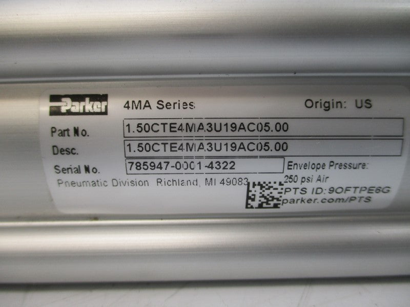 PARKER 1.50CTE4MA3U19AC05.00 250PSI NSNP