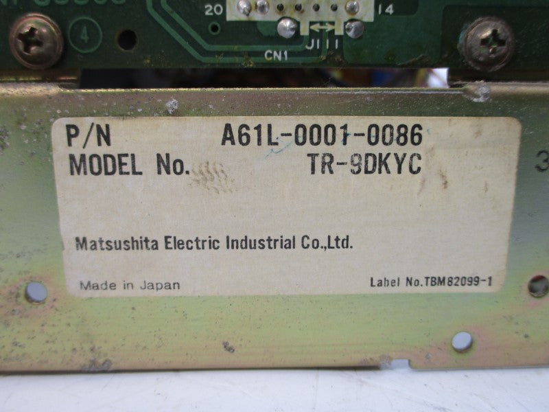 MATSUSHITA ELECTRIC A61L-0001-0086 TR-9DKYC UNMP