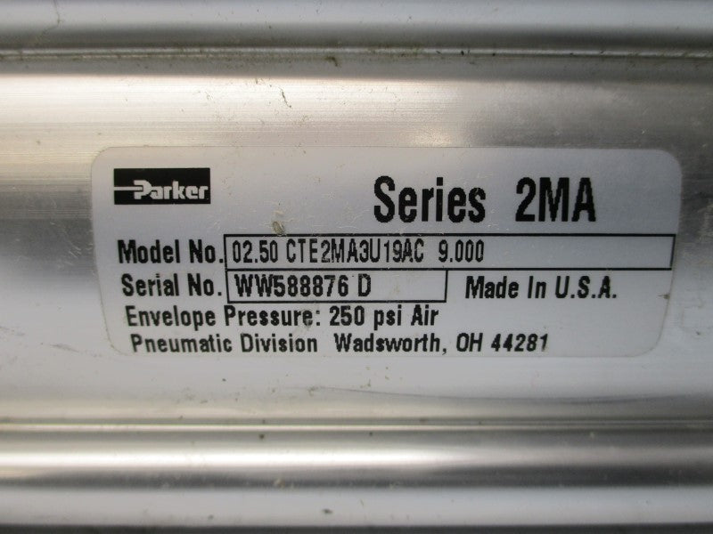 PARKER 02.50CTE2MA3U19AC9.000 250PSI UNMP