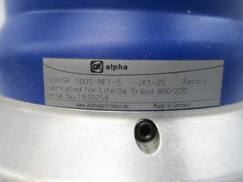ALPHA SP100S-MF1-5-2K1-2S NSNP
