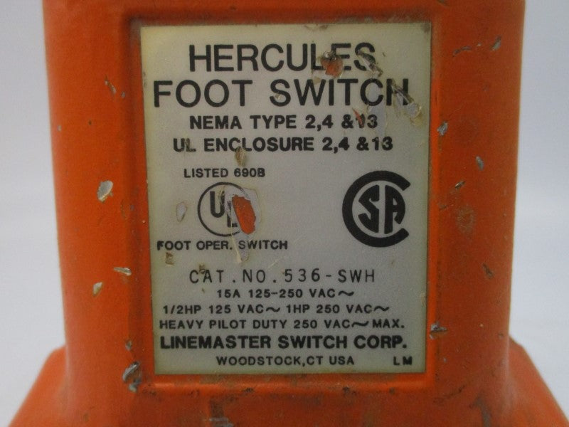 LINEMASTER 536-SWH 125-250VAC 15A UNMP